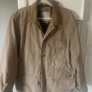 J Crew Vintage Barn Chore Jacket Coat Tan Mens Large